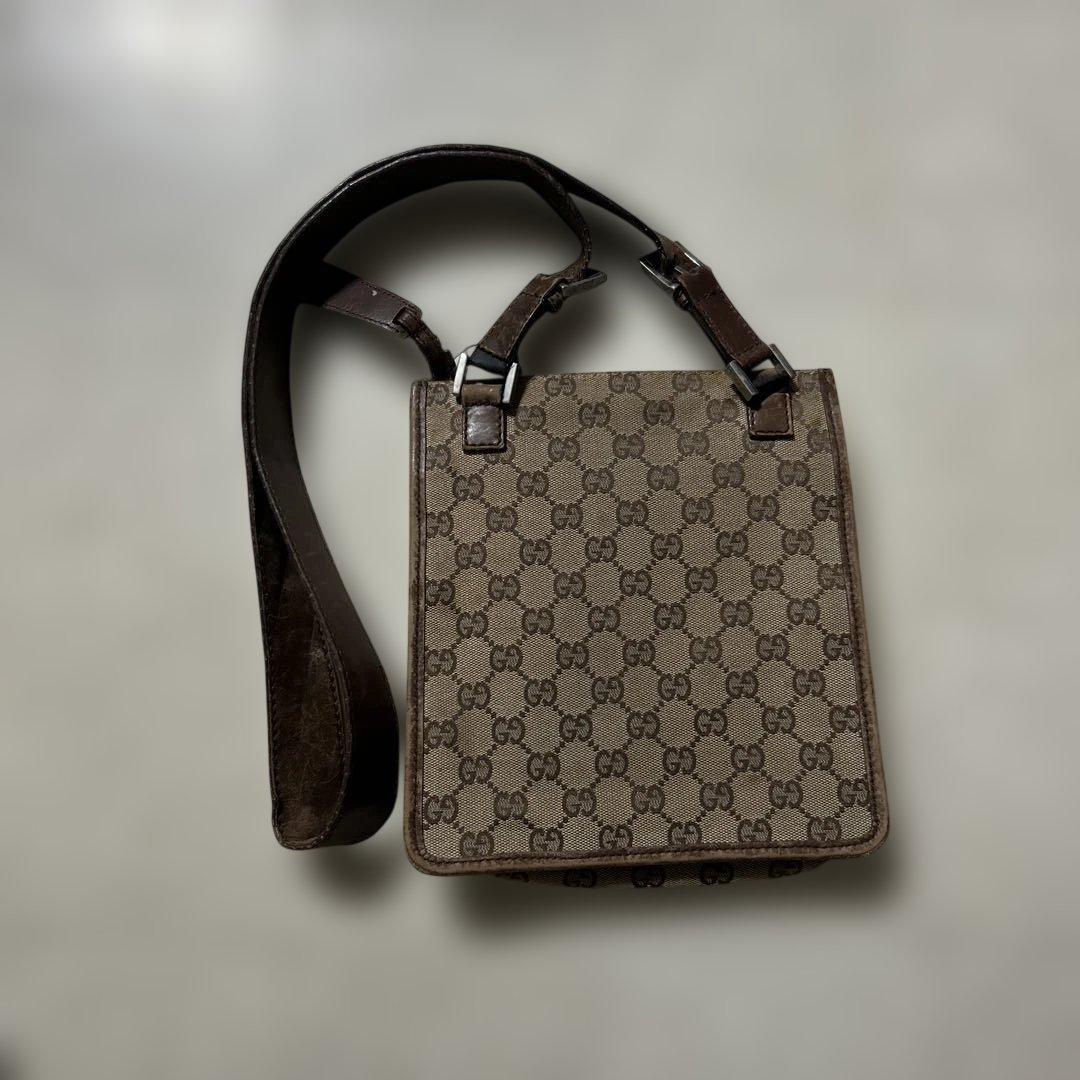 K*Y様 グッチ☆斜めがけショルダー　GG柄　ボディバッグ