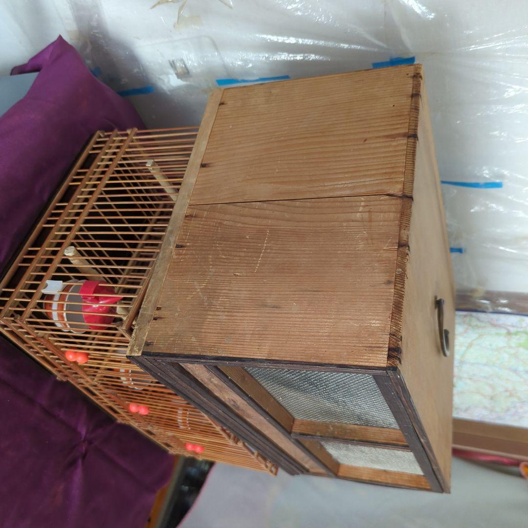 鳥籠　３セット。３羽用寝桶