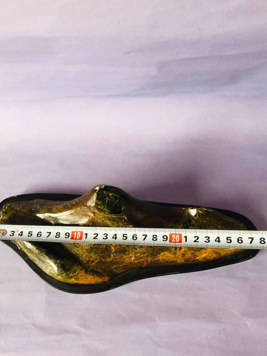 木化石（重さ2120克）珪化木鑑賞石 景石 天然石 台付き 銘石 （2点セット）