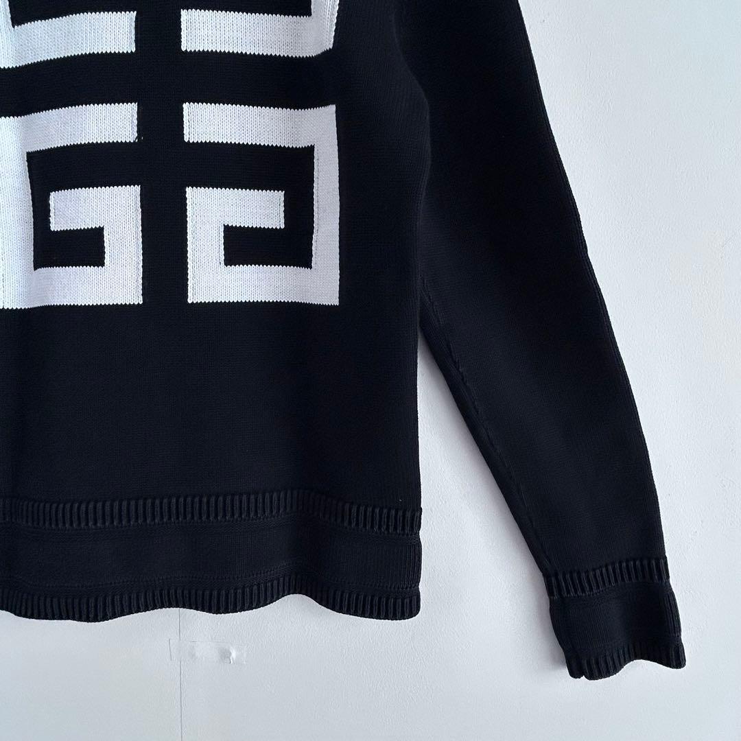 人気デザイン☆Givenchyジバンシィ 4Gロゴニットセーター黒M