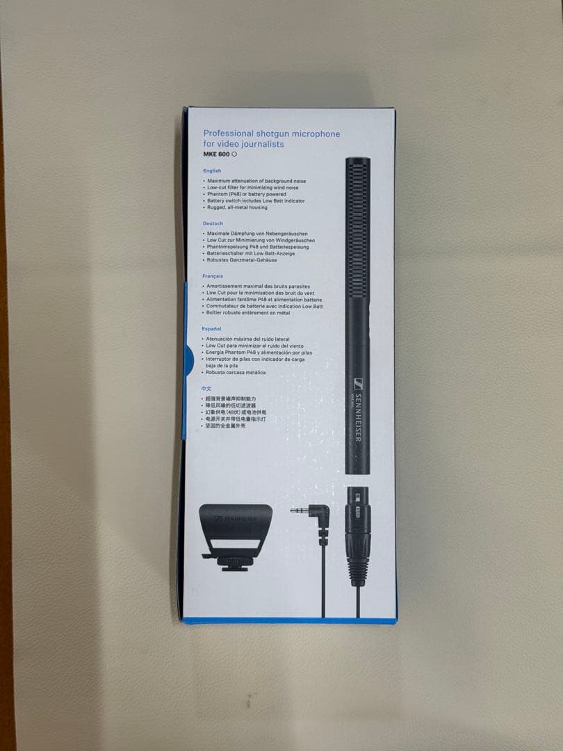 未使用未開封　Sennheiser MKE 600 ショットガンマイク