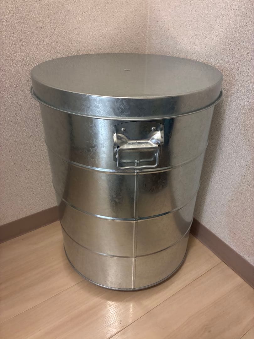 【引っ越し処分】OBAKETSU ライスストッカー 30kg シルバー