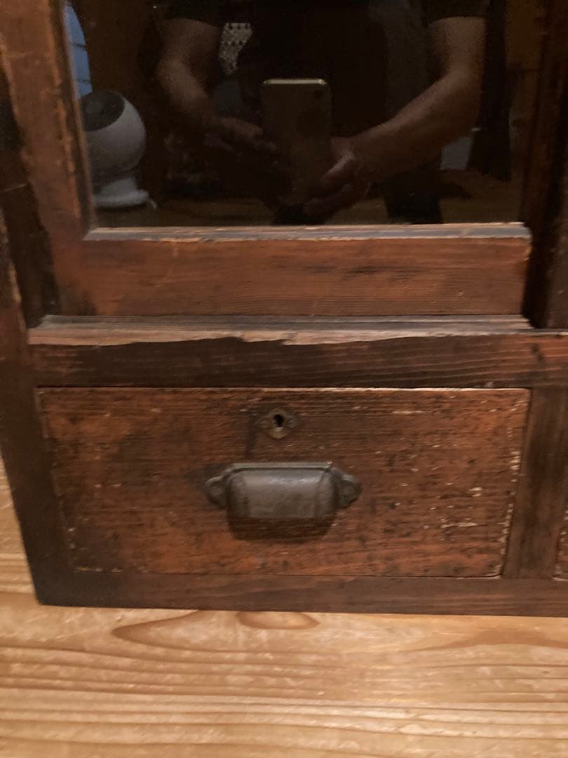 昭和レトロ　サイドボード　食器棚、戸棚、収納棚　本棚