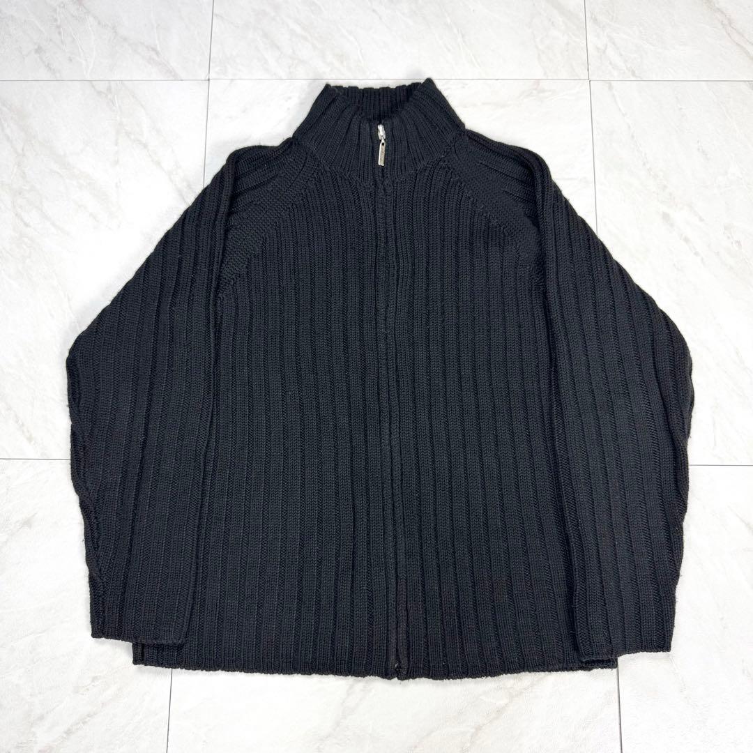 Jean Paul Gaultier ドライバーズニット フルジップ 46 黒