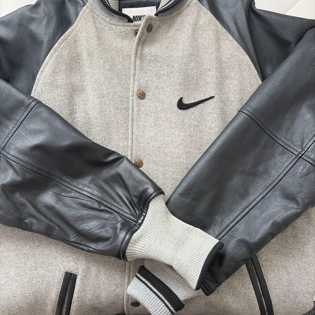 NIKE スタジャン 袖レザー スタジャン　バーシティジャケット　XL