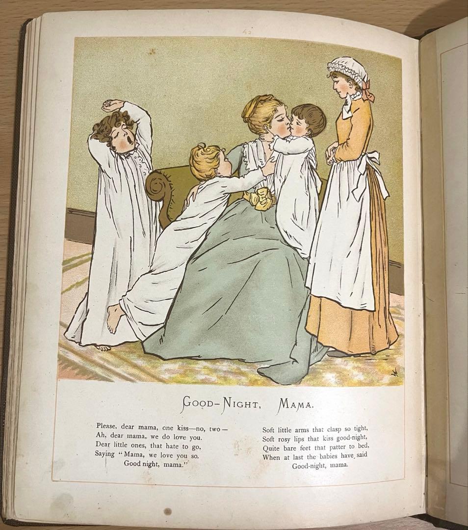 N o.383 希少 アンティーク 洋書 絵本 ビクトリアン 児童書 童謡