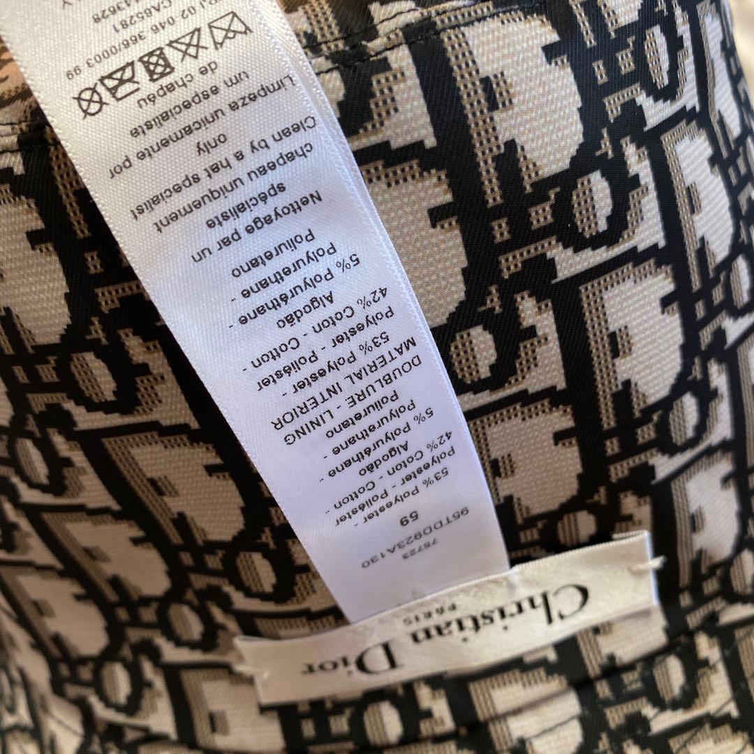 【新品・未使用】Dior Teddy-D ボブハット　バケハ　帽子　ネイビー