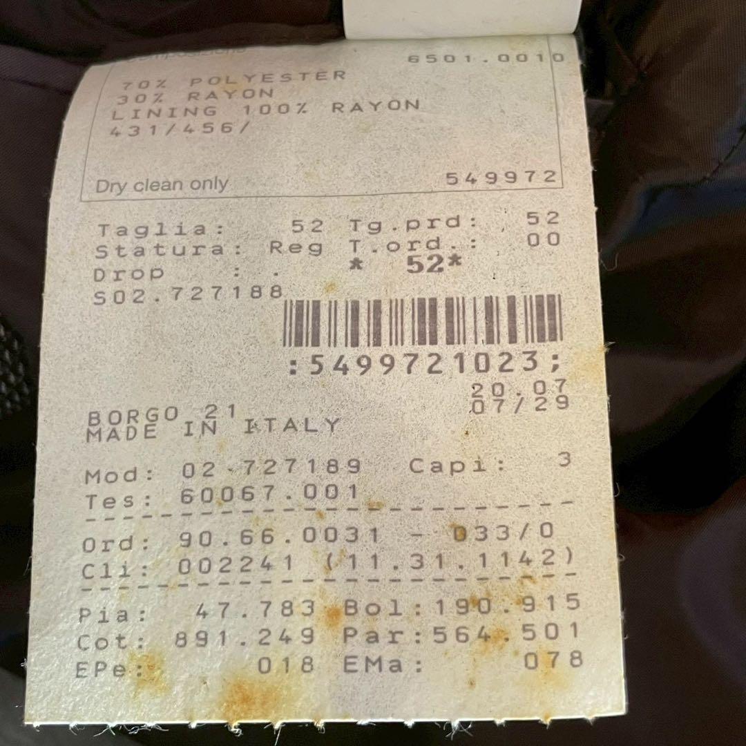 【最高級】GIORGIO ARMANI 黒ラベル BORGO 21 ジャケット