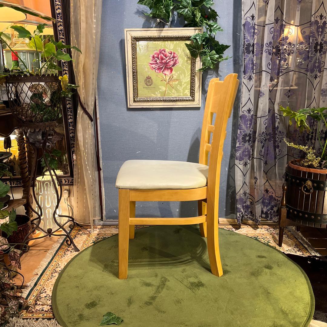 Sale L１　２脚セット　座面色変更可　木製ダイニングチェア