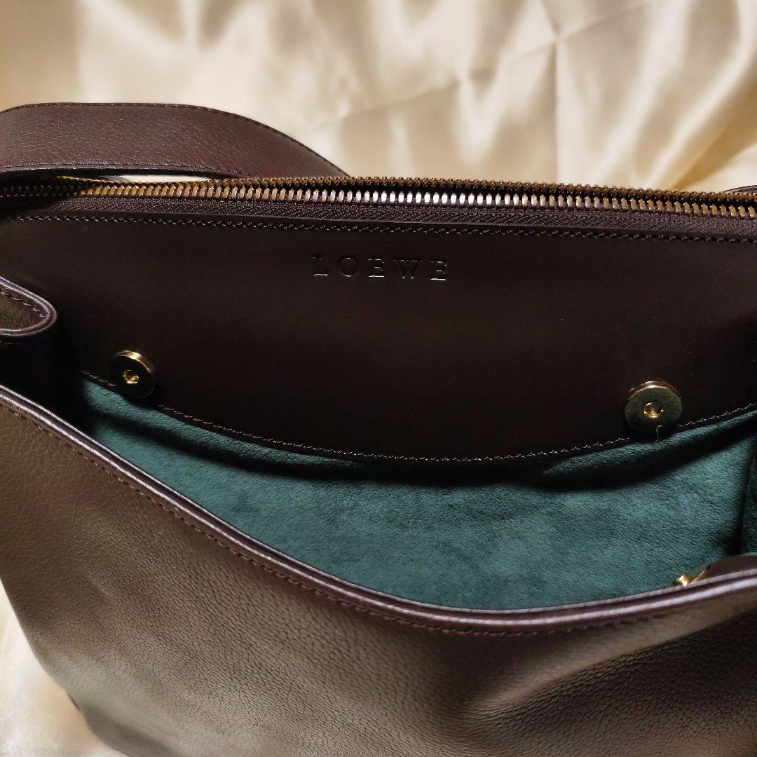 Loewe ダークブラウン ショルダーバッグ