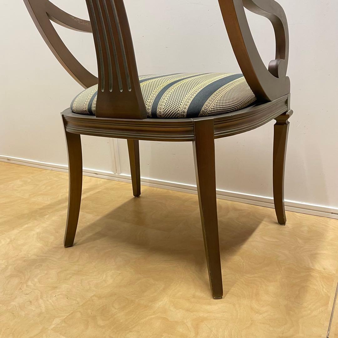 アンティーク調アームチェア①ダイニングチェア チェア 椅子 イス ロココ調