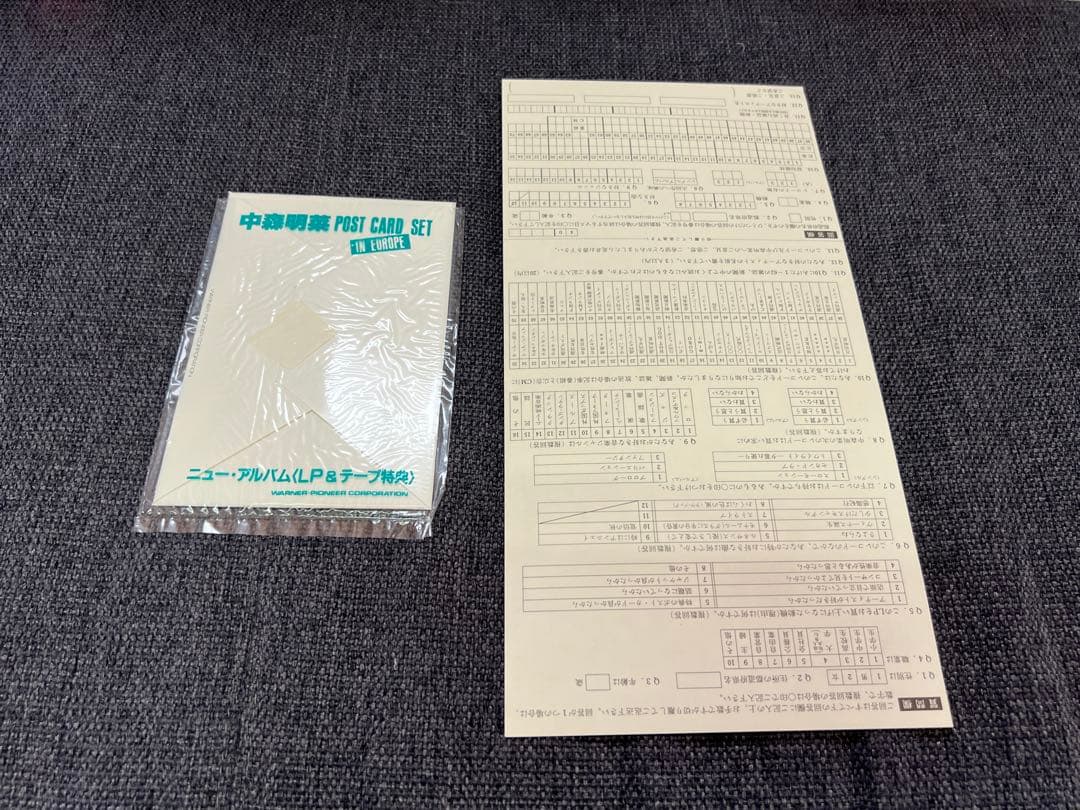 完品 中森明菜 エトランゼ LP邦楽　付属品完備 L-12580 1983年