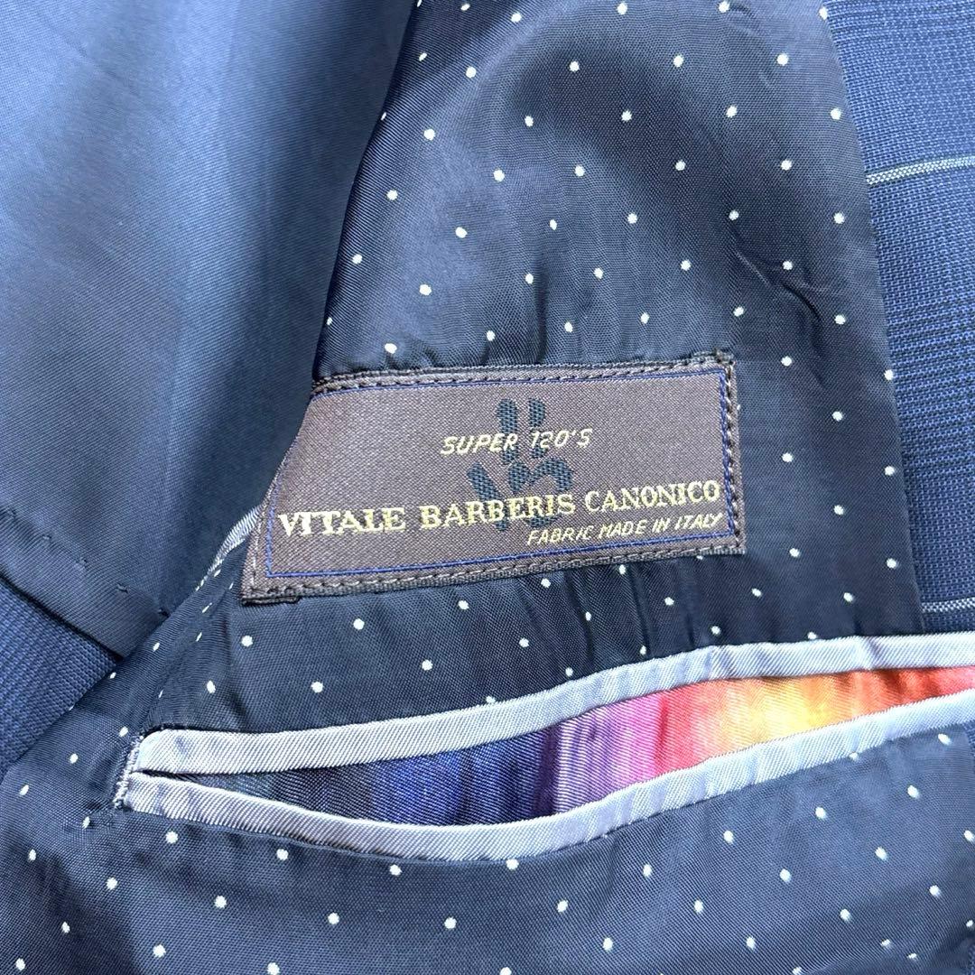 ポールスミス スーツ セットアップ super120's チェック ネイビーM