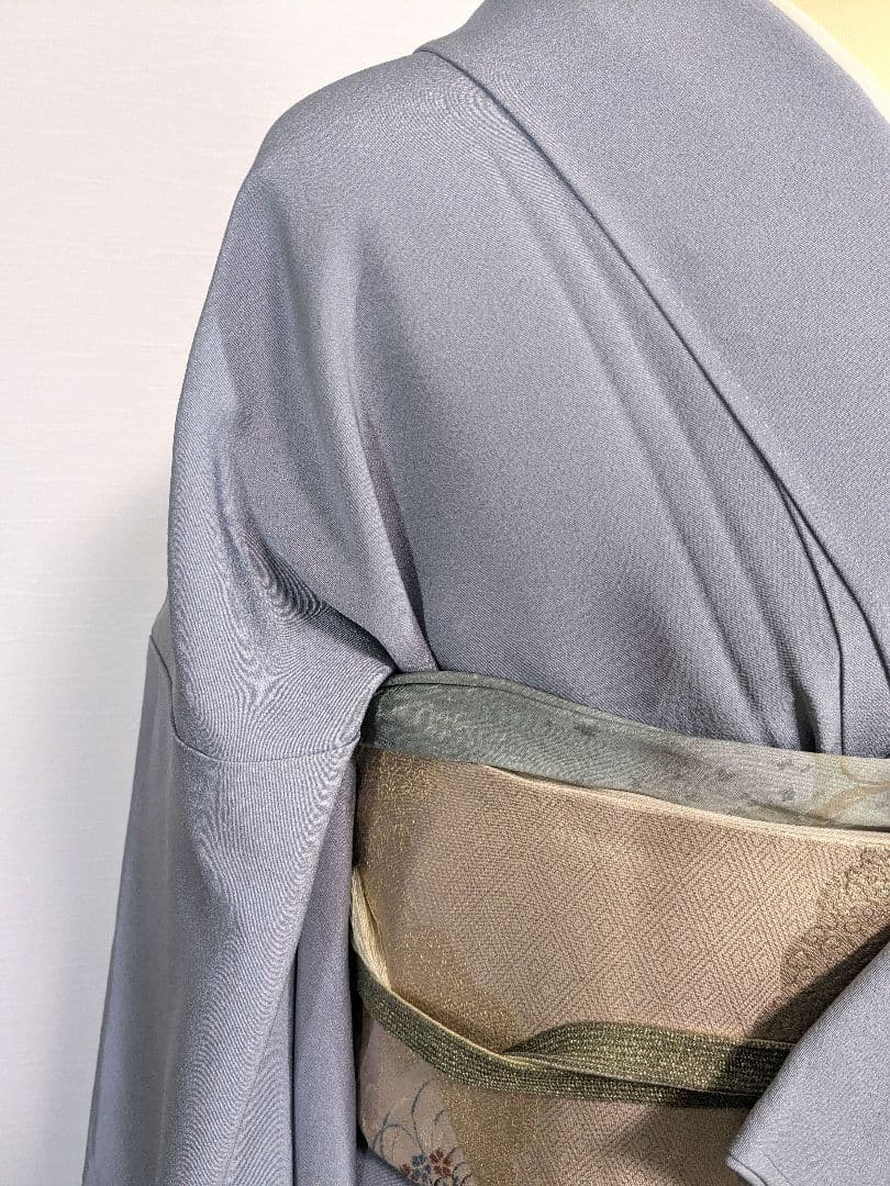 jimina北島　未使用裾模様訪問着　一つ紋入り２点セット袋帯【変更あり】