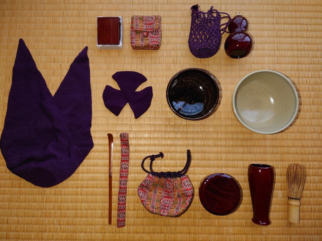 御所籠竹編み茶箱