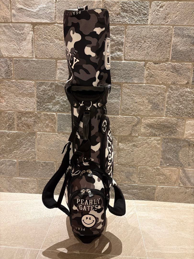 【大人気完売品】PEARLY GATES ブラックカモフラージュ キャディバッグ