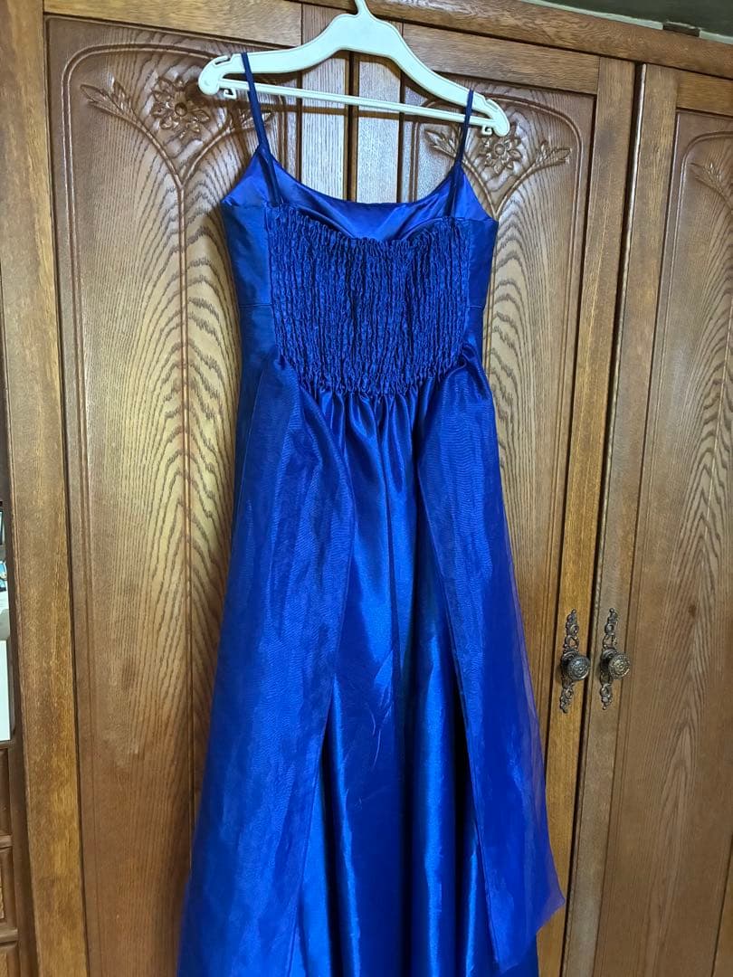 【タイムセール】ドレスブラック　ステージドレス　ロイヤルブルー