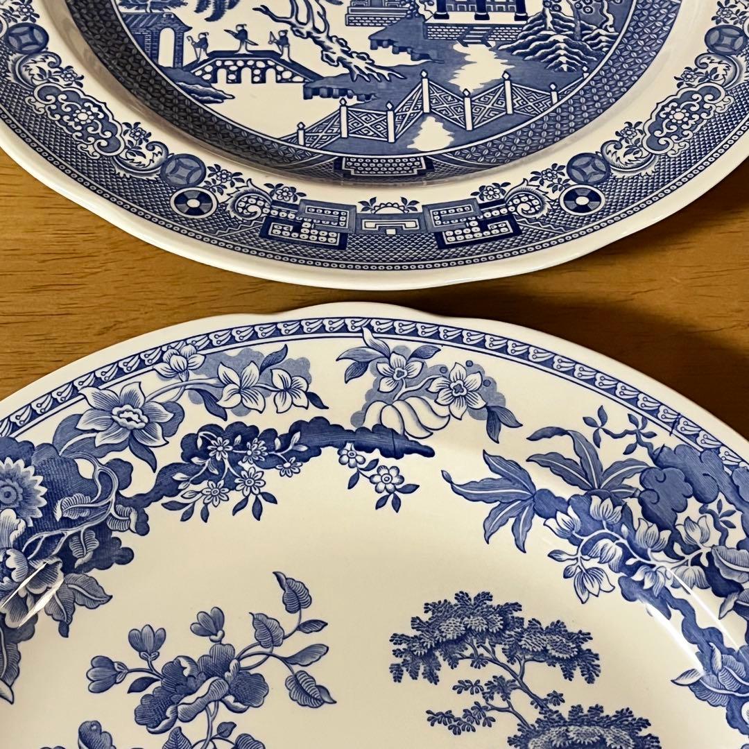 【美品】英国製　スポード ★ブルールームコレクション★プレート6枚