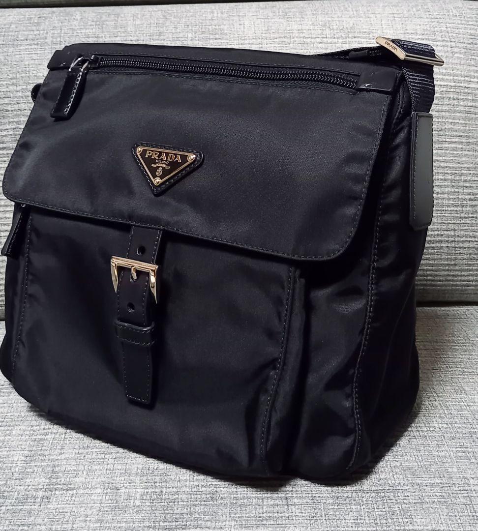 【美品】PRADA VELA ヴェラ BT8994 ショルダーバッグ 黒