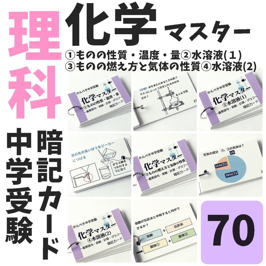 中学入試理科【074】生物・化学・地学・物理マスターセット　入試対策