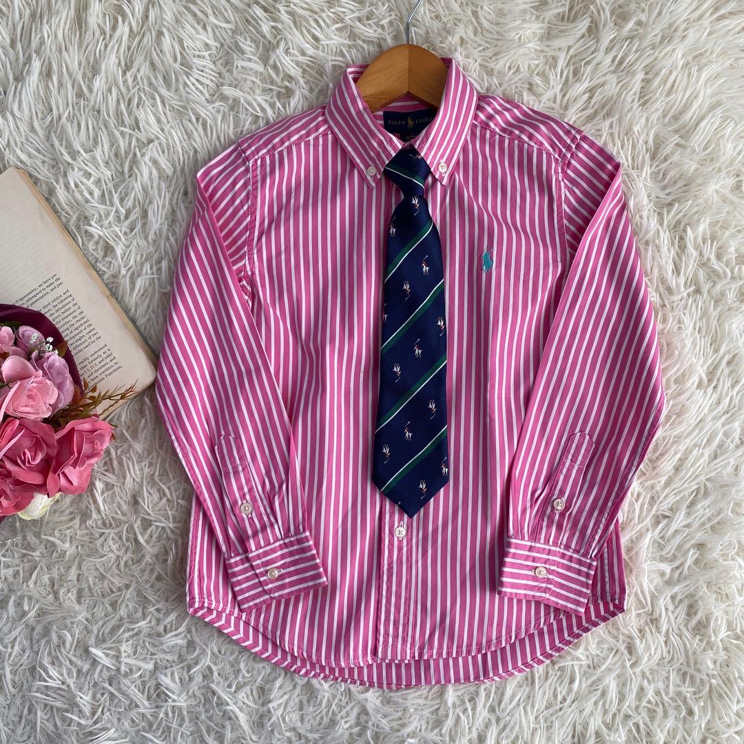 美品 ラルフローレン 4点セット フォーマル　120 スーツ ブレ ネイビー