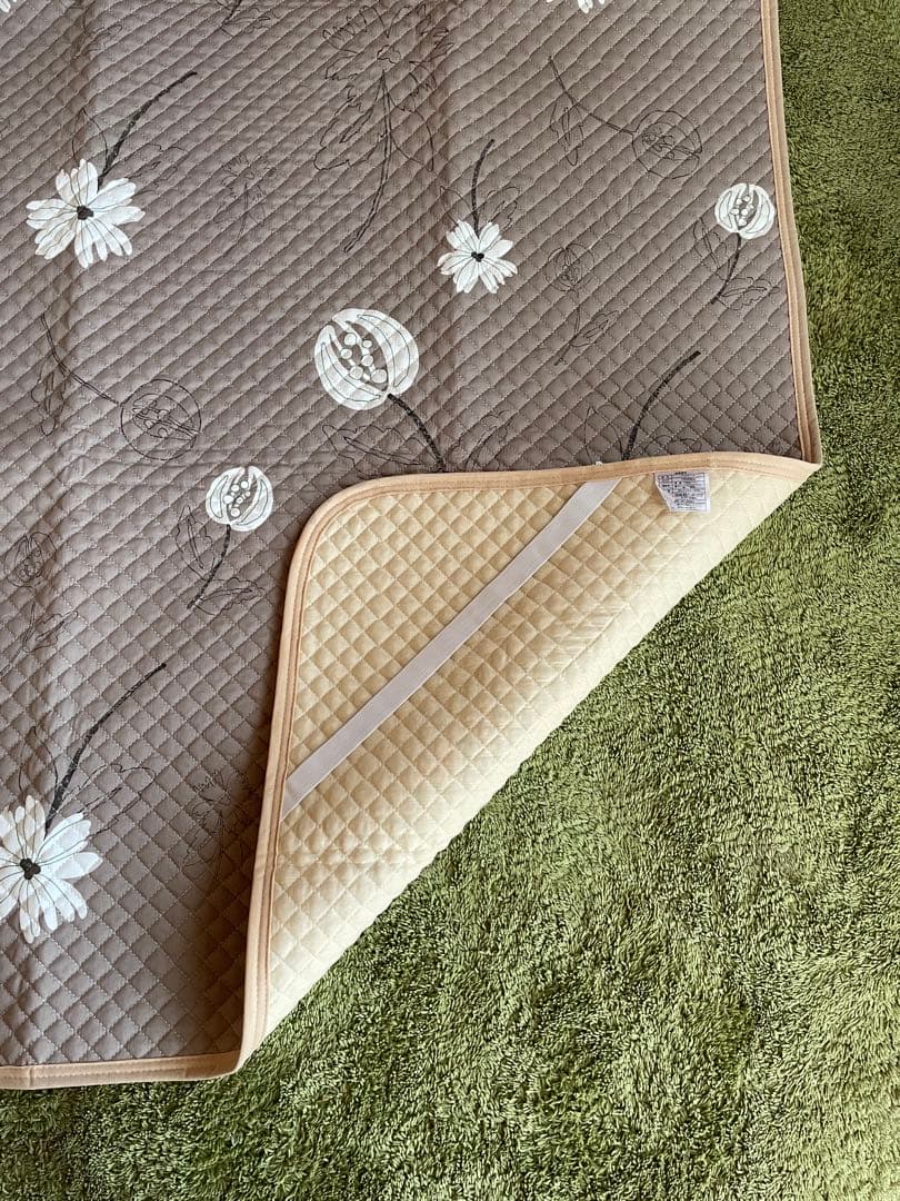 2枚セット【シビラ】ポコポコ敷パッド　100×205 リブレ　ピンク　グレー