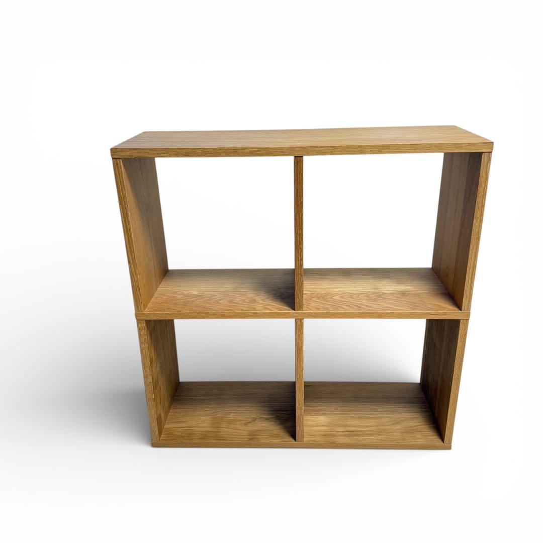 無印良品 MUJI スタッキングシェルフ 2段2列 オーク材 北欧 ナチュラル