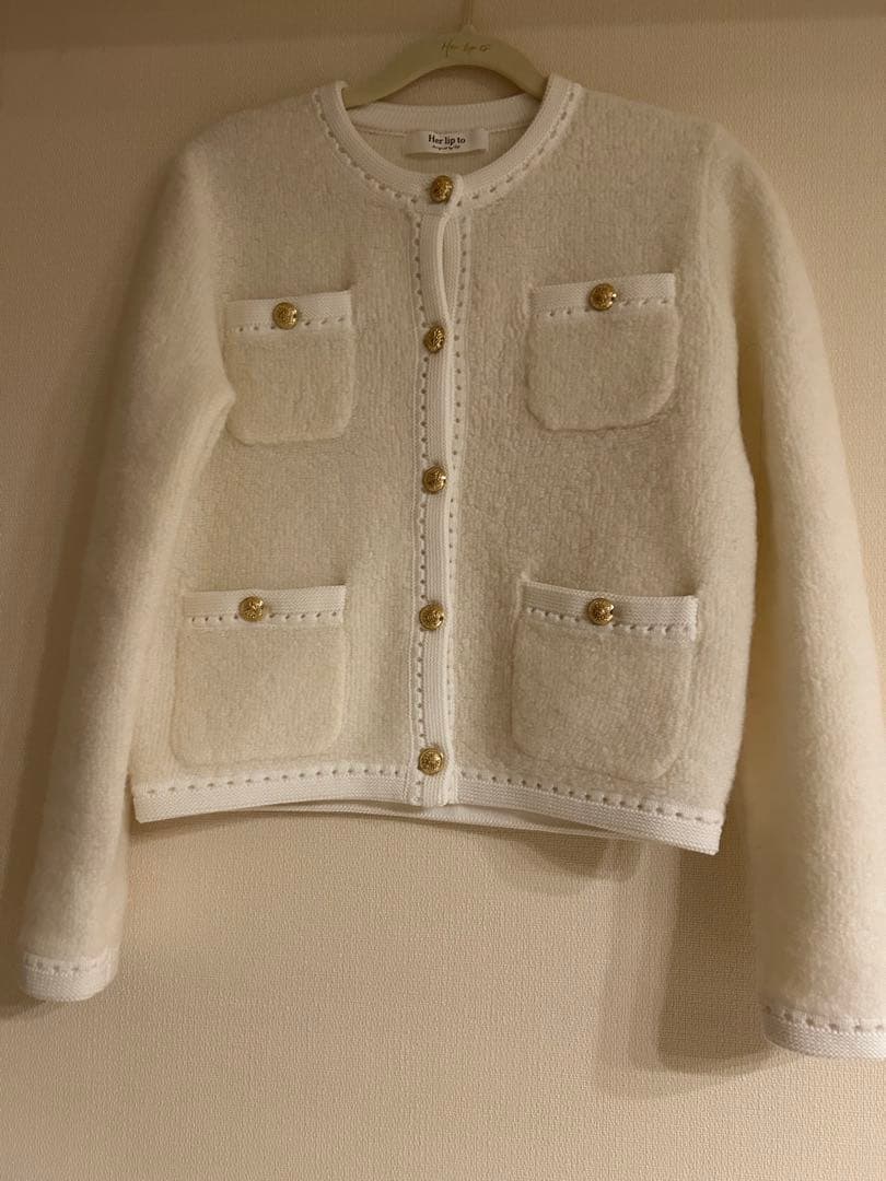 ジャケット・アウター Clarimond Bouncy Knit Jacket herlipto