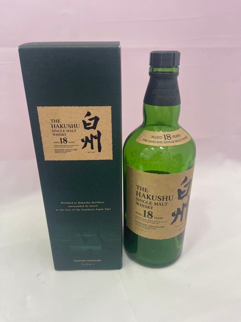 THE HAKUSHU 18年 シングルモルトウイスキーの空き瓶