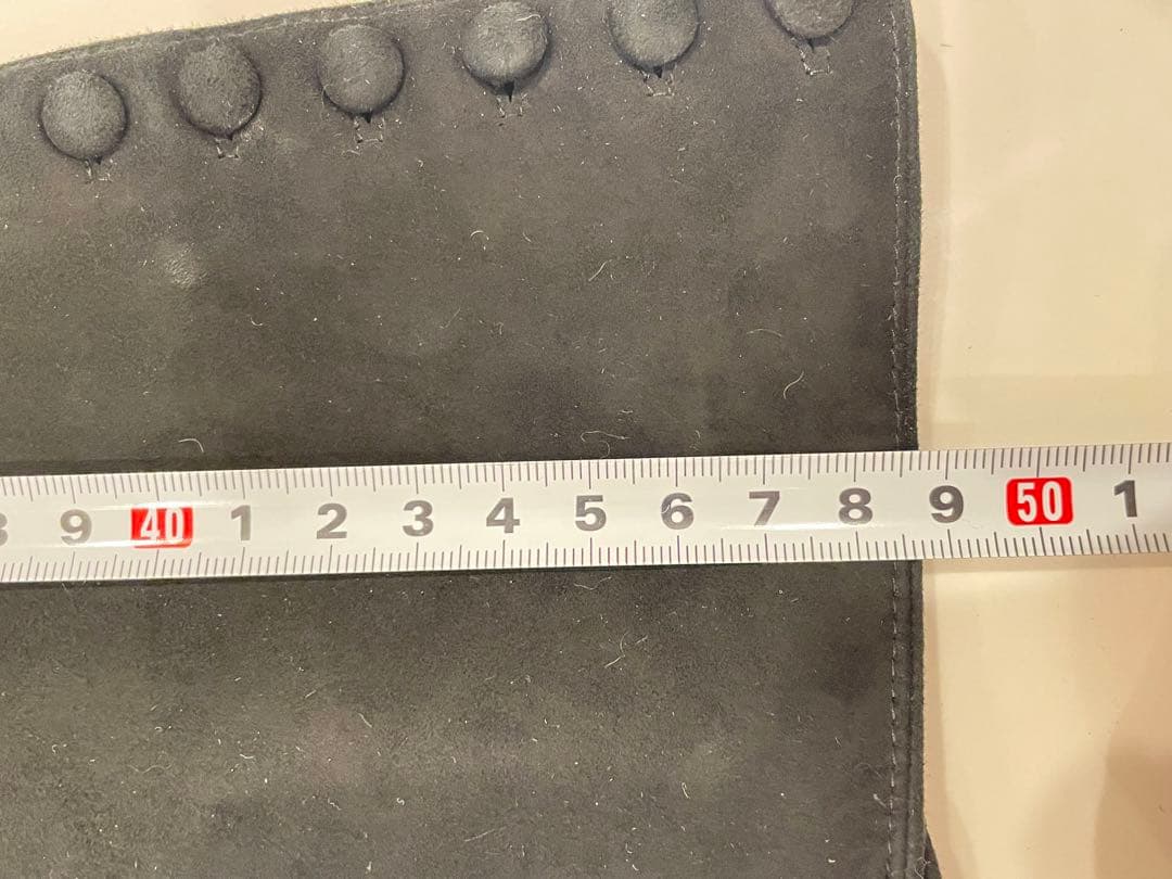 GANTIER CAUSSE ガンコース ロンググローブ　手袋　黒　スェード美品