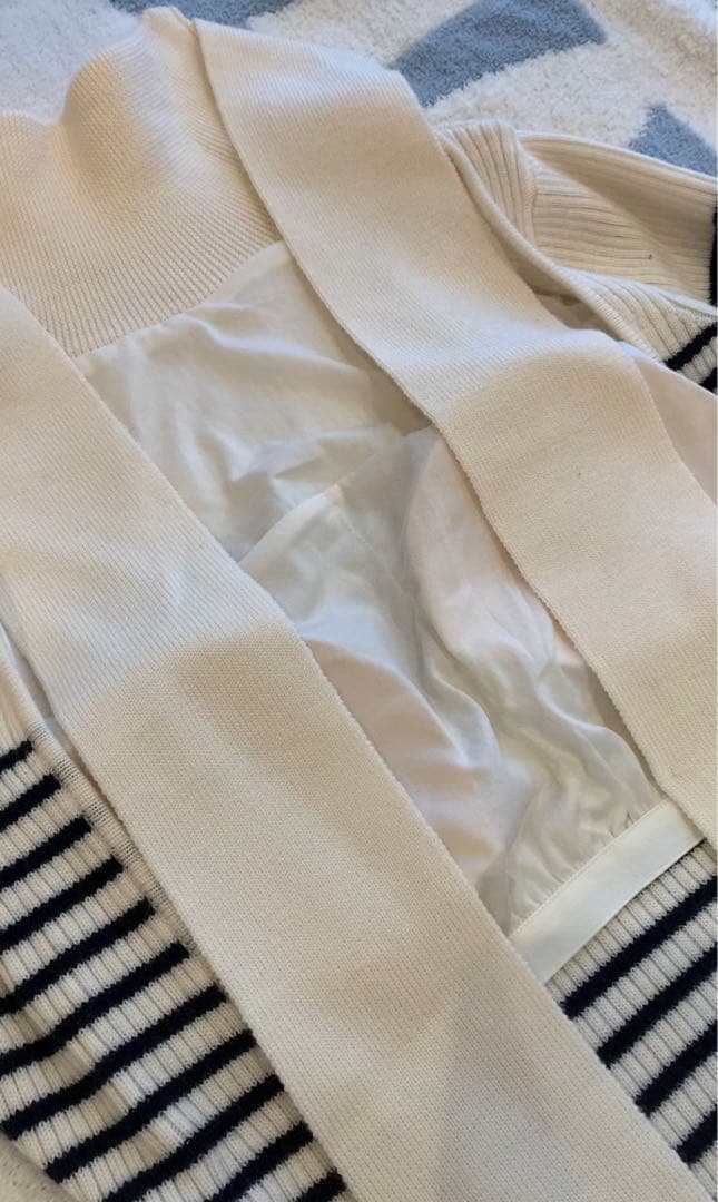 トップス Rosarymoon Back Ribbon Rib Leotard Ivory