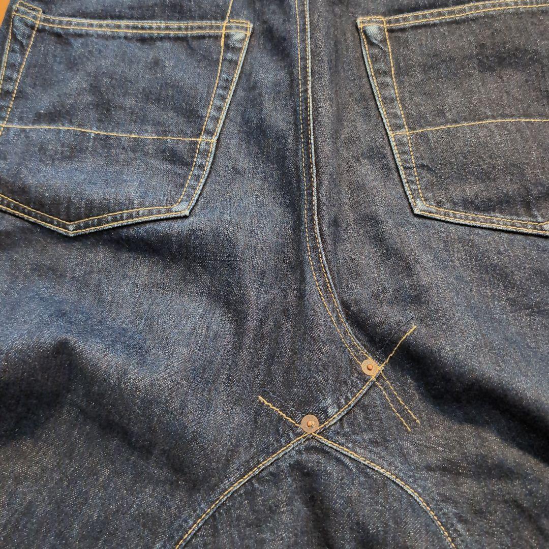 GANRYU定番サルエルデニムパンツガンリュウインディゴコムデギャルソンフミト