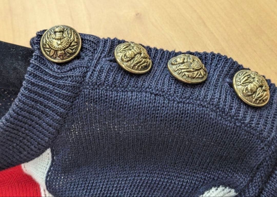 トップス Balmain 16ss UNION JACK sweater