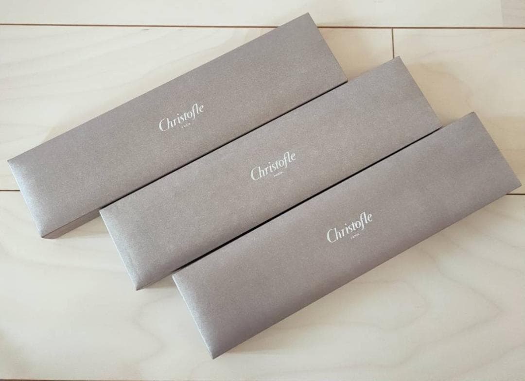 新品未使用 クリストフル　christofle　ユニ 箸　3箱セット