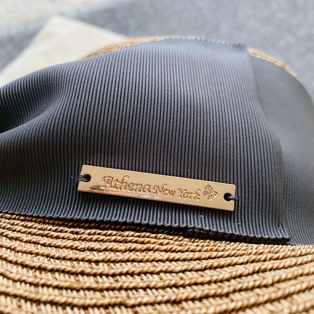 アシーナニューヨーク●極美品●石原さとみ着用モデル カミラ リボンストローハット