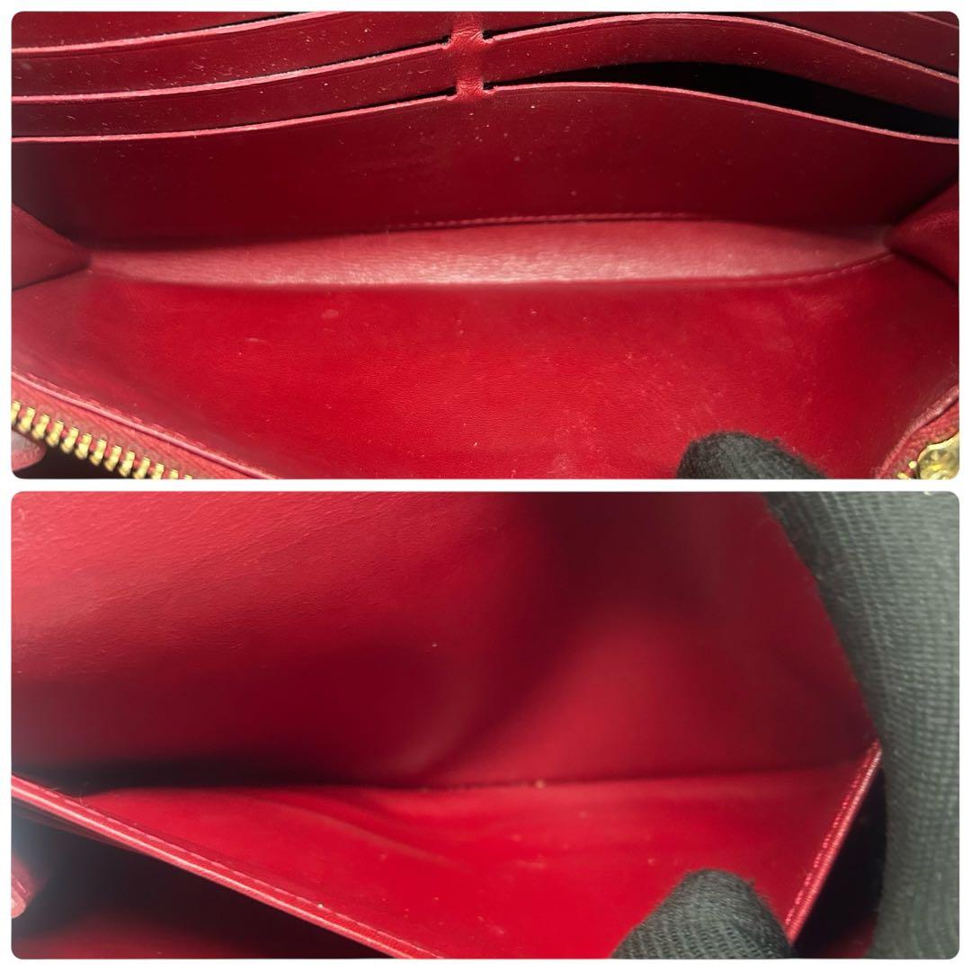 【極美品】ルイヴィトン ヴェルニ 長財布 ボルドー 艶感良好