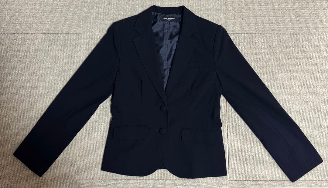 ポンポネット 中学受験 ネイビー 4点セット 面接用 卒服150