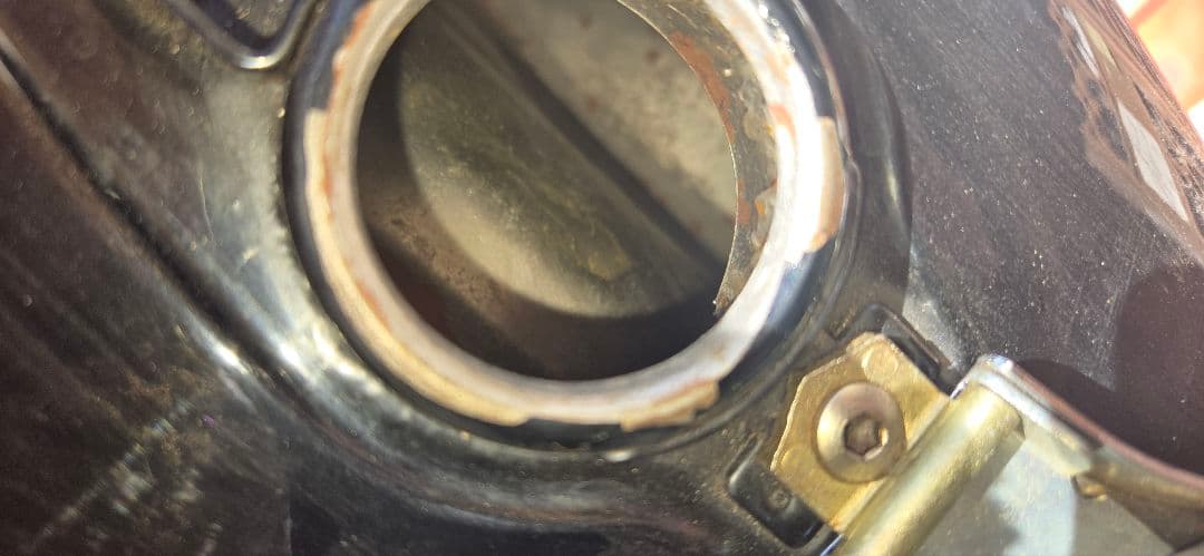 SR400 SR500 ザグリ タンク サイドカバー セット