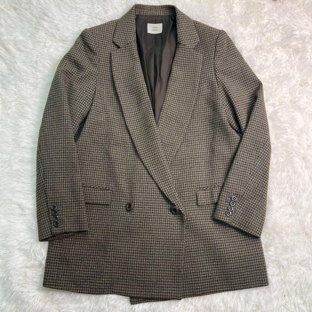 FUMIE TANAKA フミエ タナカ テーラードジャケット ダブル 千鳥柄