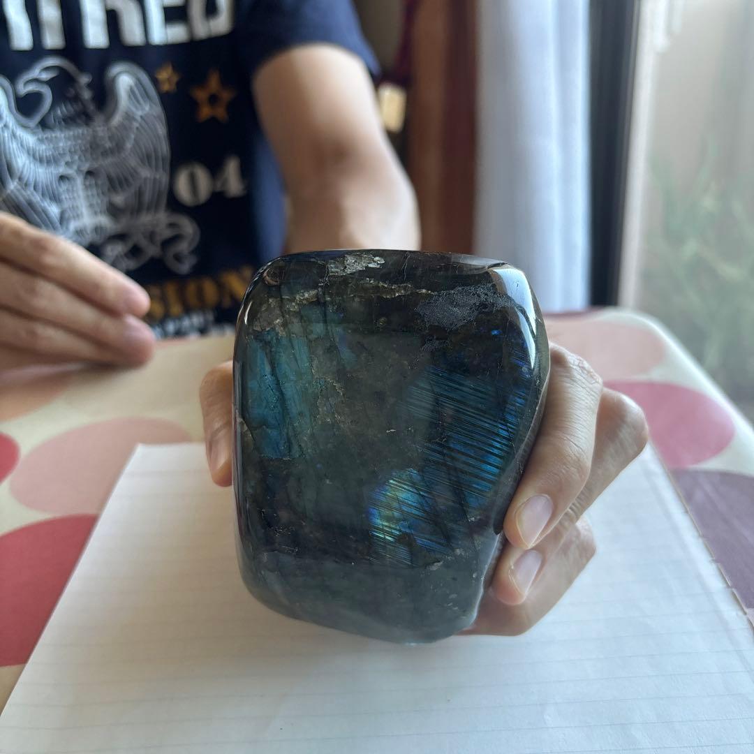 ラブラドライト 約1kg 鑑賞石 原石 自然石 鉱物 水石 誕生石 宝石 鉱石