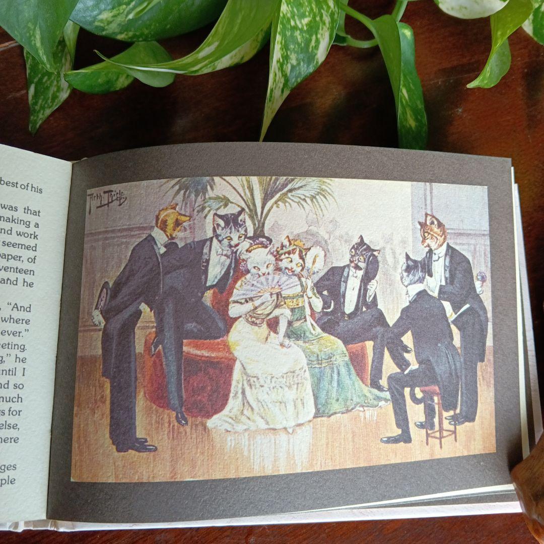 洋書古書　希少　猫の国　アート　画集　ポストカード　イラスト　ヴィンテージ