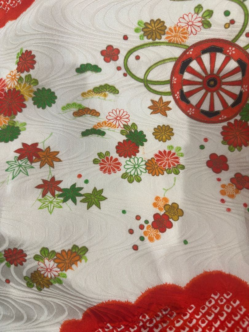 七五三　正絹　着物　フルセット　7歳　女の子　　絞り