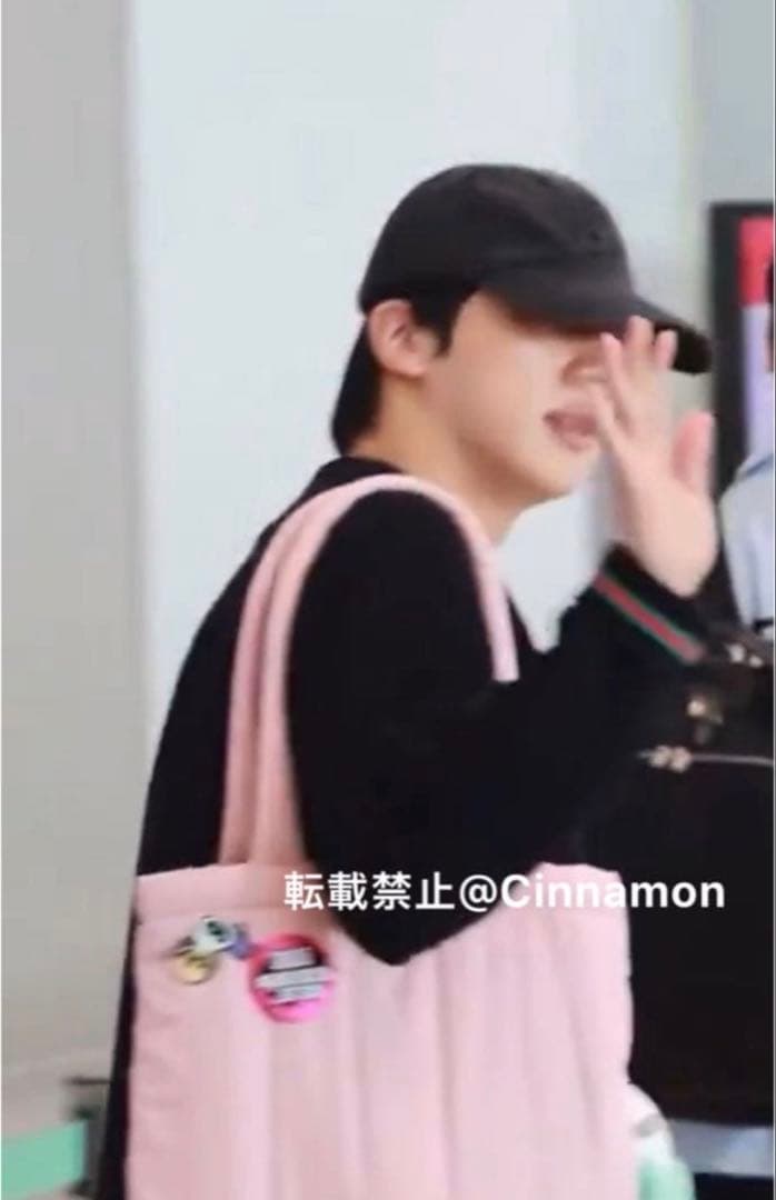 BTS JIN ジン ジェラピケ ジェラートピケ トートバッグ ピンク