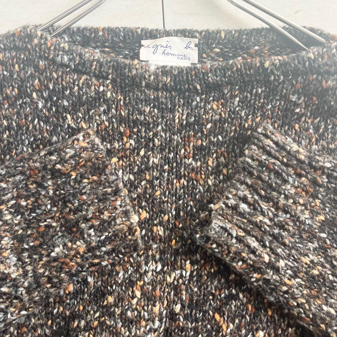 アニエスベーオム 1980年代製 メランジニットセーター ニット