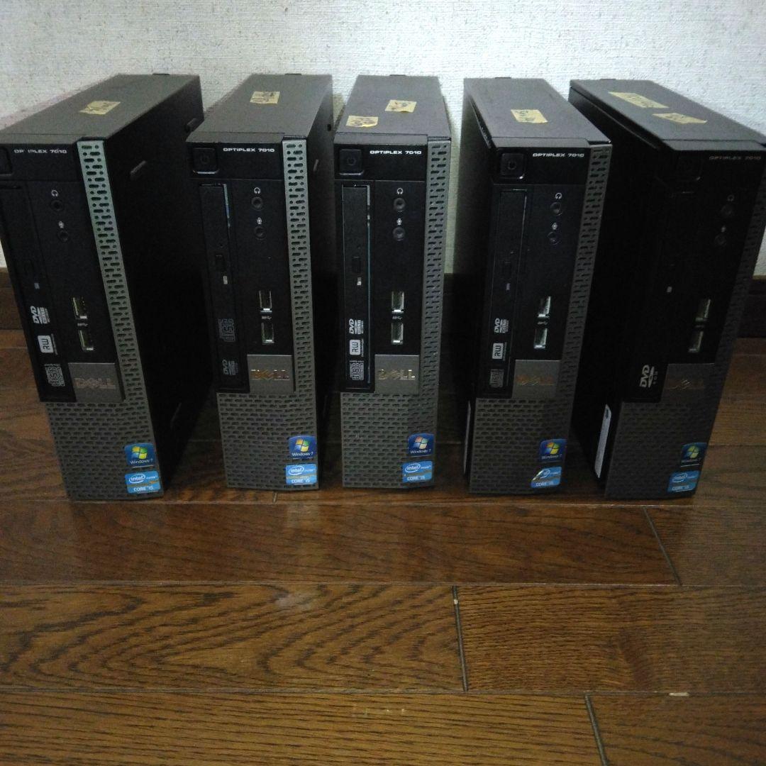 【傷等多め ジャンク扱い】DELL Optiplex 7010 5台セット
