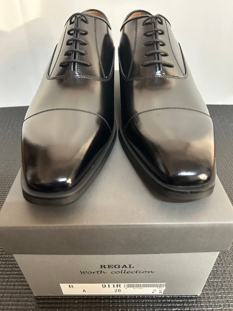 新品 REGAL リーガル 911R ストレートチップ ブラック26cm 革靴