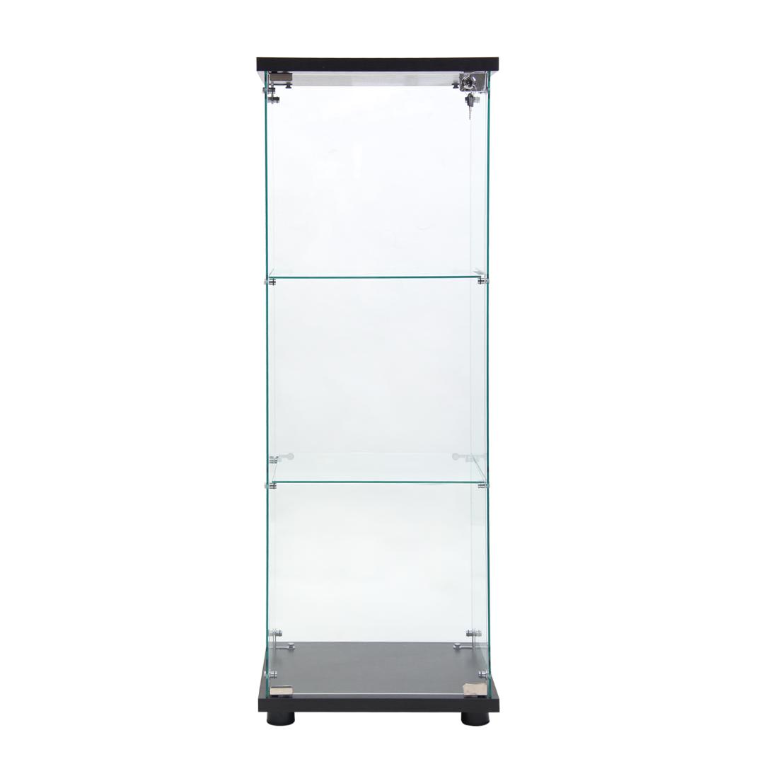 【新品】フィギュアを最高に魅せる　コレクションケース ガラス 棚 ブラック