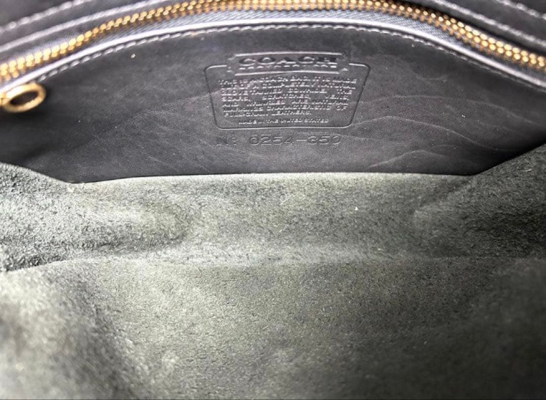 COACHオールドコーチ　ショルダーバッグ　ターンロック　ブラック