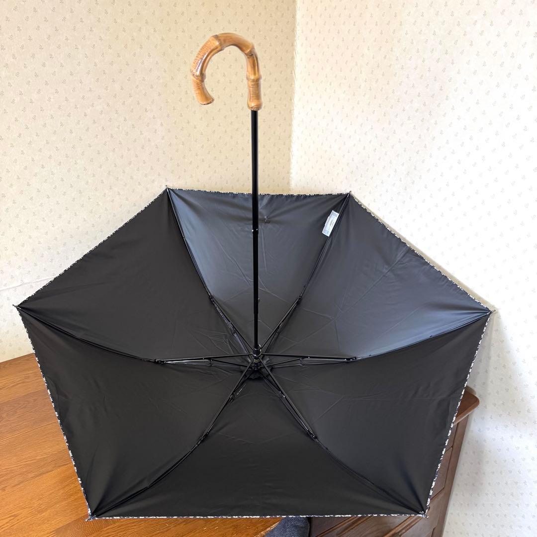★新品★Blao　晴雨兼用　日傘　１級遮光　遮熱　サマーシールド　小花柄ネイビー