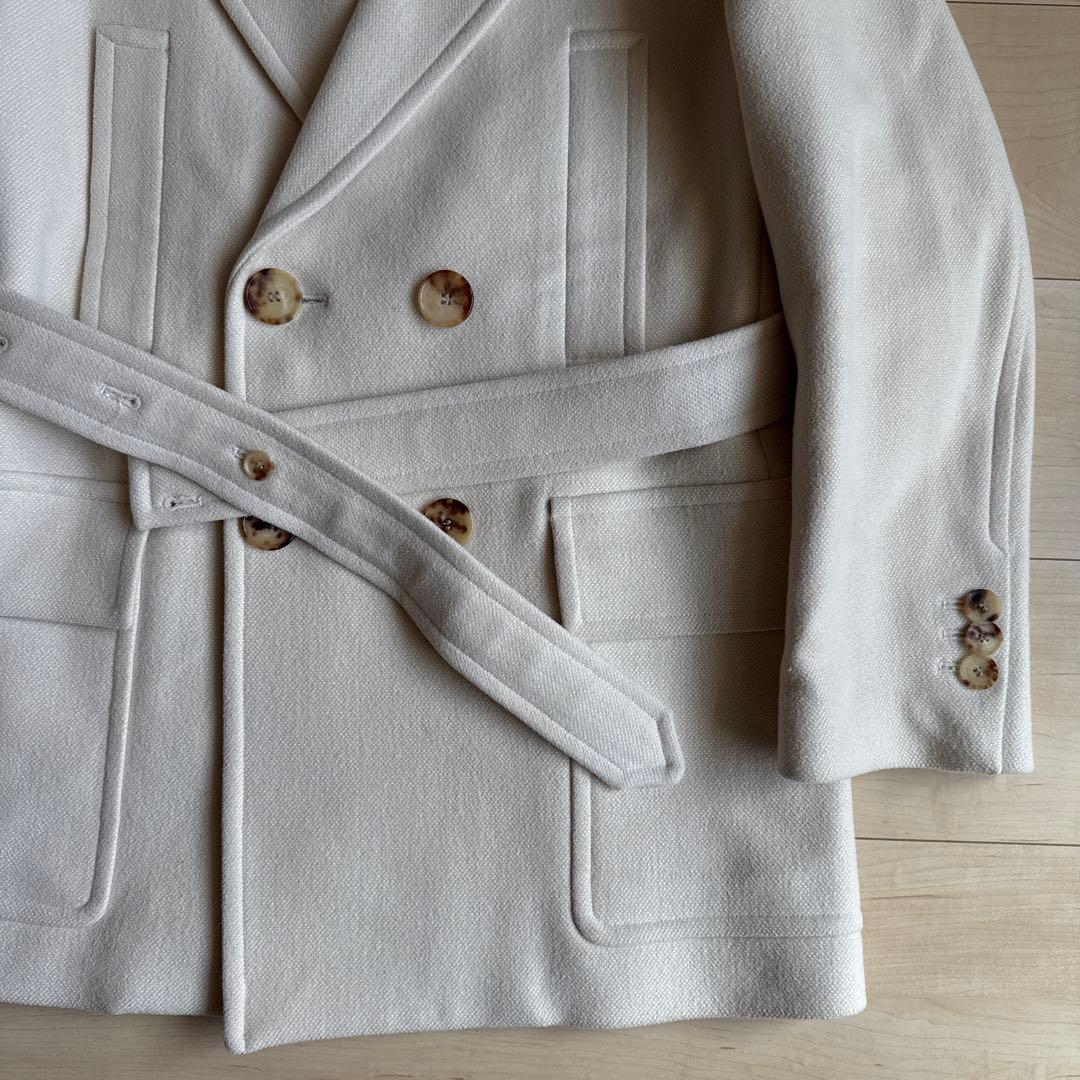 ジャケット・アウター AURALEE WOOL SILK MELTON HALF COAT